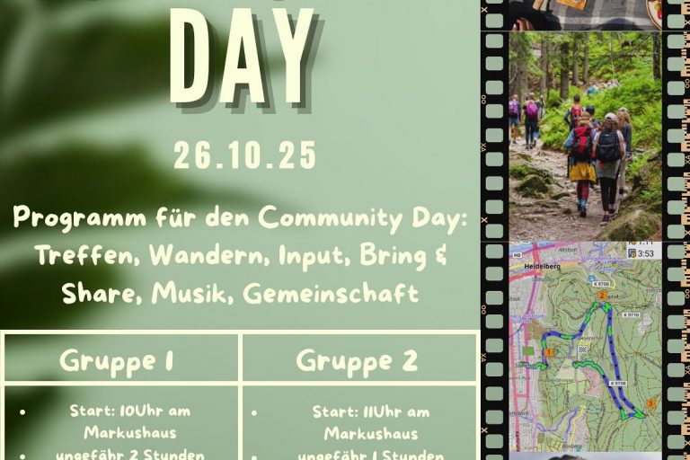 Flyer für Community Day 26.10.25