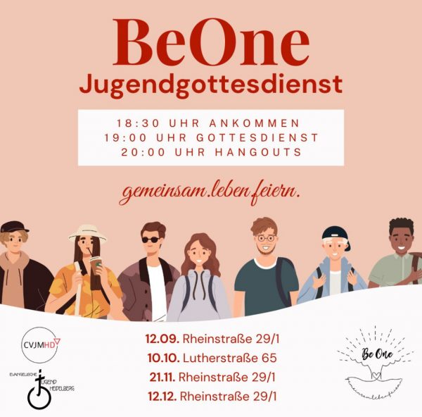 Flyer für BeOne Gottesdienste Q4