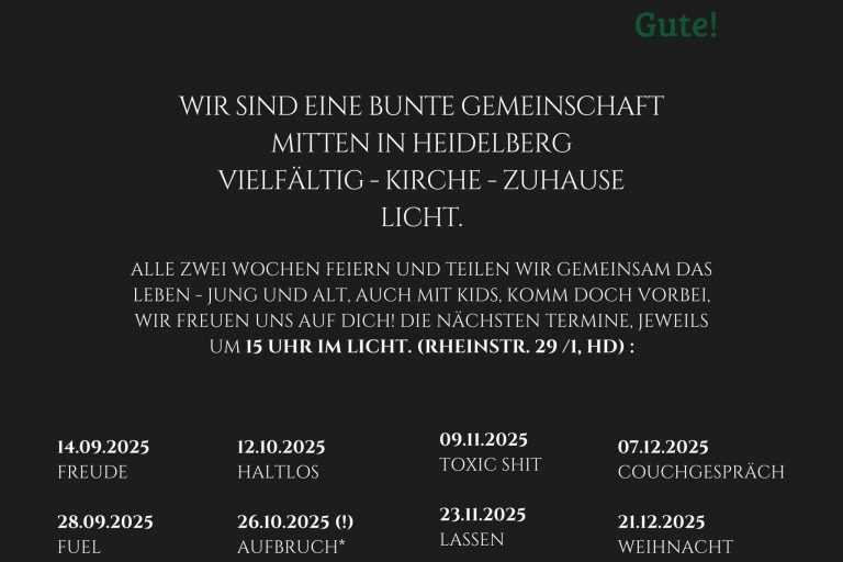 Flyer für Community Gottesdienste Q4 - Rückseite
